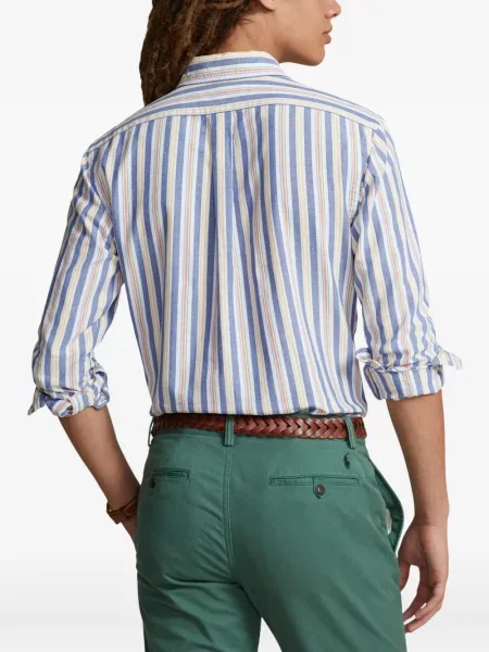 Tricou polo Polo Ralph Lauren cu glugă cu blană cu broderie roșu
