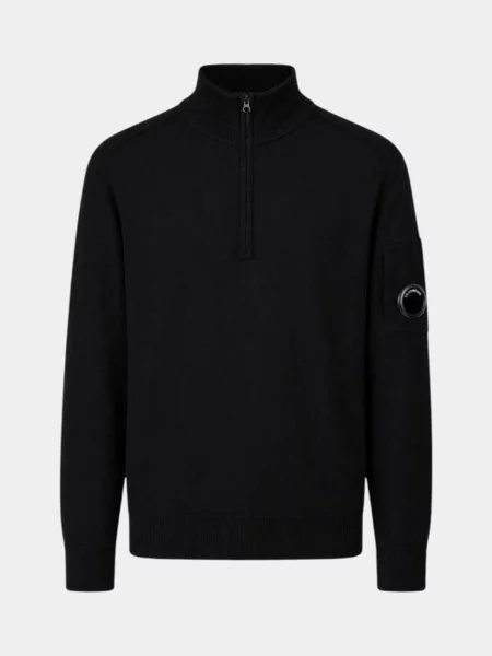 Светр CP Company вовна/поліестер чорний