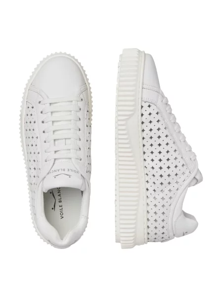 Sneakersy Voile Blanche skórzane białe