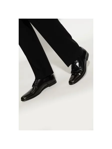 Derby Dolce And Gabbana skórzany czarny