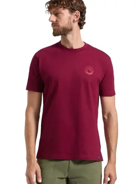 KOSZULKA CIRCLE LOGO-REDWOOD-MOUNTAIN RED czerwona