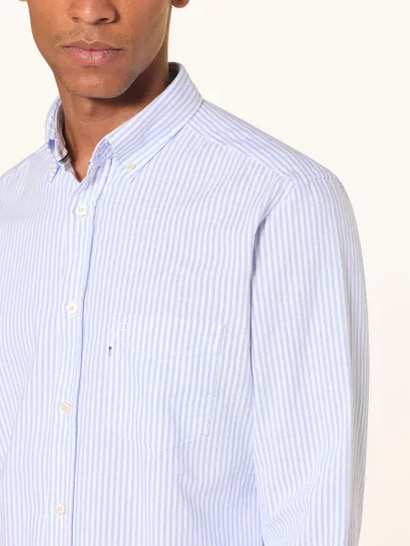 Olymp Koszula Casual Regular Fit blau biała