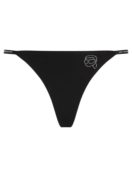 Karl Lagerfeld Tanga Ikon / transparent negru
