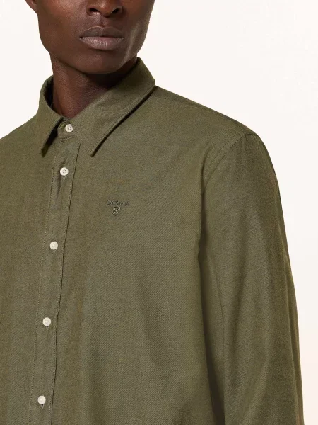 Barbour Košile Sealane Relaxed Fit olivová