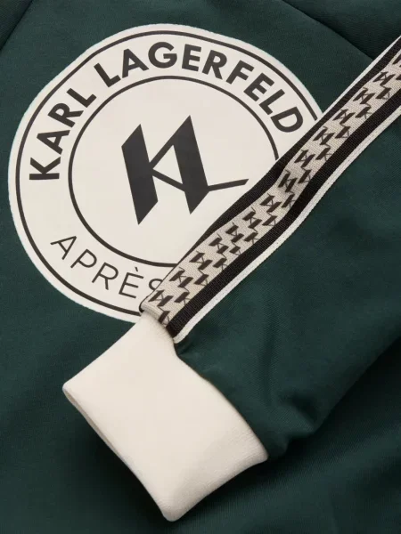Sweter dziecięcy Karl Lagerfeld zielony