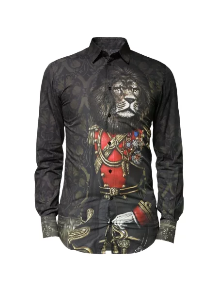 Cămașă Dolce & Gabbana cu imagine negru