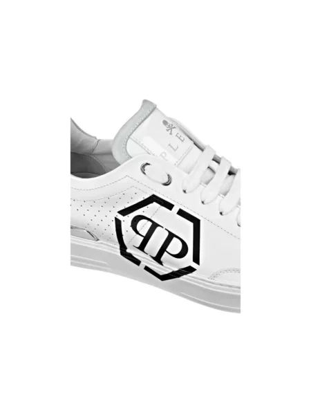 Sneakersy Philipp Plein skórzane białe