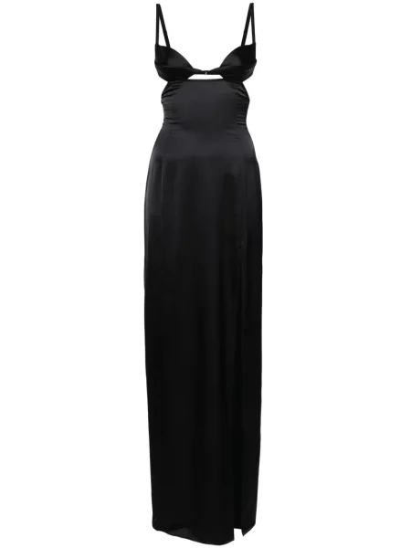 Rochie Nensi Dojaka din satin de costum negru