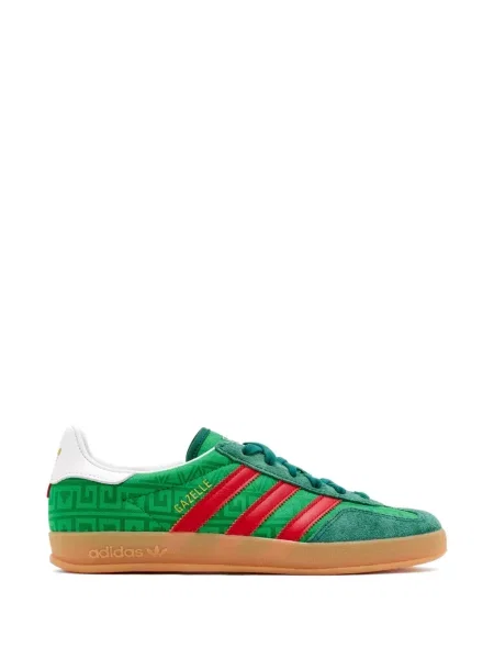 Sneakerși Adidas Gazelle cu perforații verde