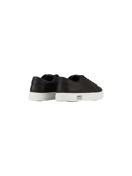 Sneakersy Armani Exchange skórzane czarne