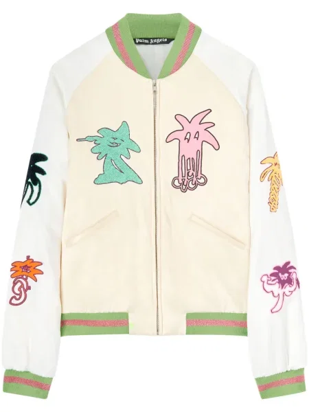 Pikowany kurtka bomber Palm Angels