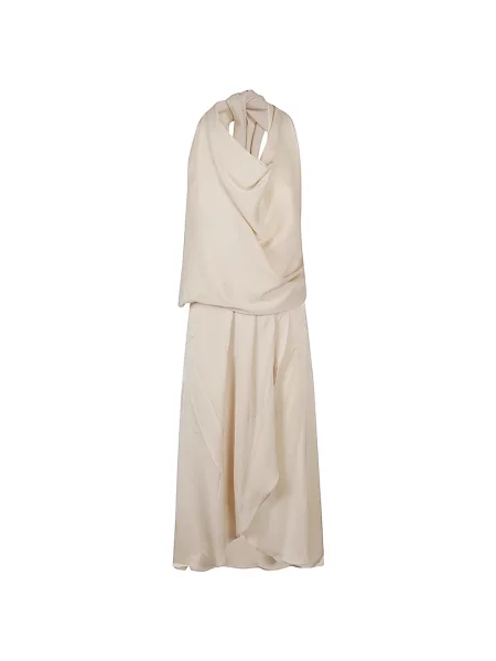 Jedwabna maksi sukienka maxi Silk95five beżowa