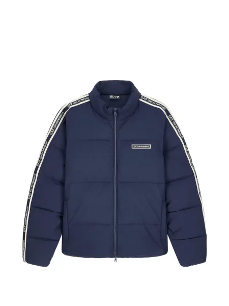 Geacă Ea7 Emporio Armani cu autograf albastru