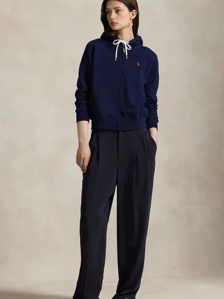 Однотонный свитер Polo Ralph Lauren с капюшоном красный