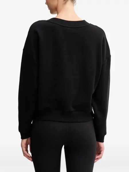 Суитчър Dkny с принт с V-образно деколте черно