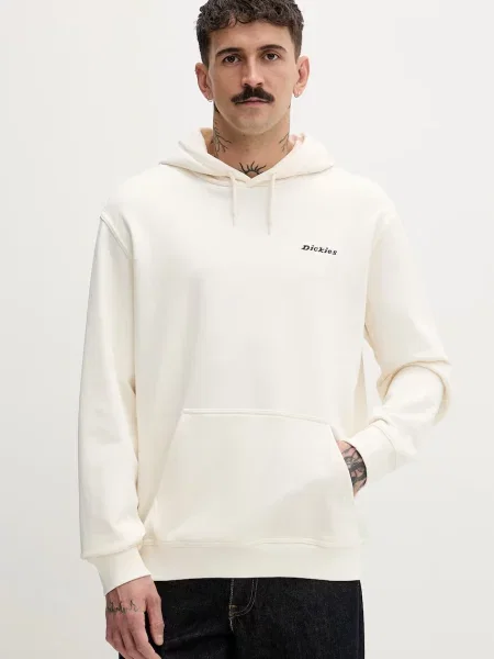 Dickies bluza z kapturem z bawełny beżowa