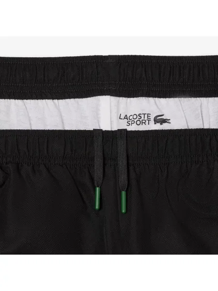 Lacoste Dres Z Zamkiem Z Blokadą Koloru Regular Fit czarny