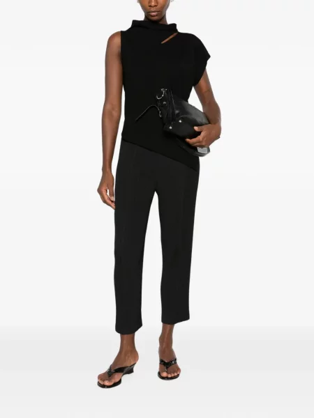 Decupat pantaloni Issey Miyake negru