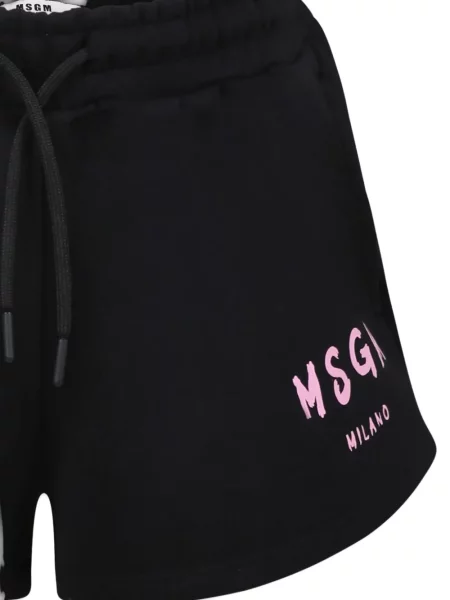 Szorty dziecięce Msgm czarne