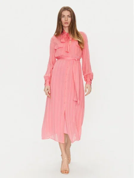 TWINSET Рокля тип риза оранжев