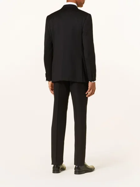 Zegna Oblekové Sako Milano Slim Fit black černé