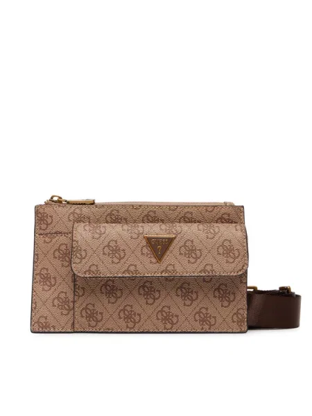 Crossbody taška Guess hnědá