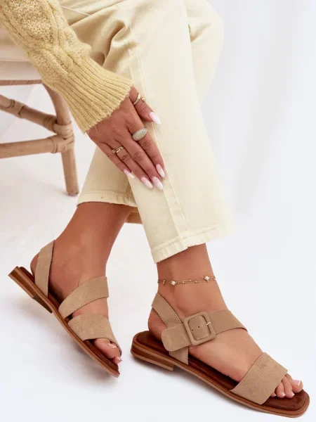 Sandali Big Star Shoes iz semiša rjava