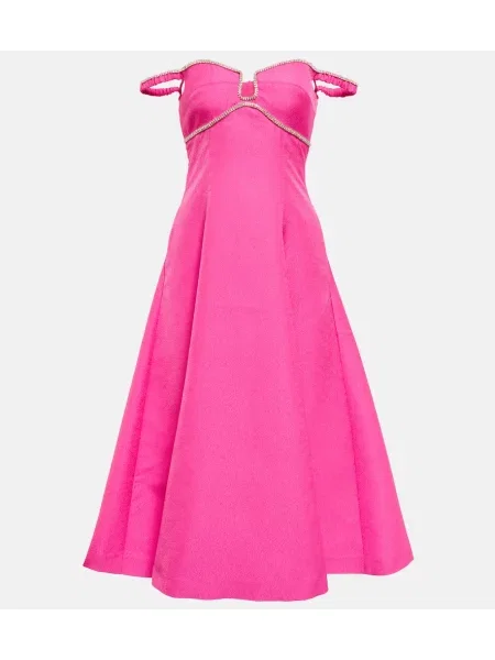 Sukienka Self-portrait w kształcie litery A różowa