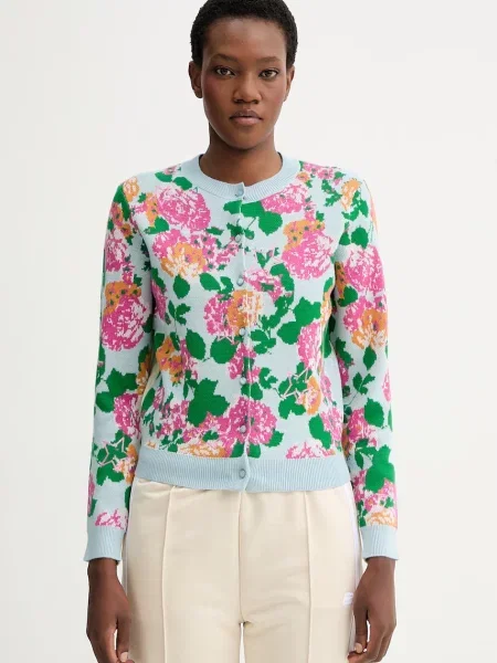 Kenzo cardigan din amestec de lână albastru