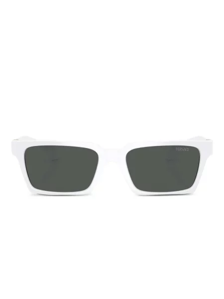 Правоъгълни слънчеви очила Versace Eyewear бяло