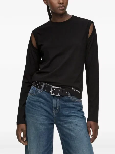 Top Karl Lagerfeld Jeans čierna