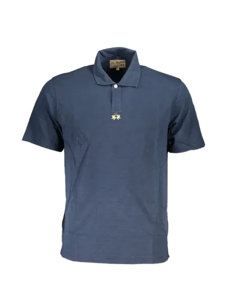 Tricou polo La Martina cu broderie albastru
