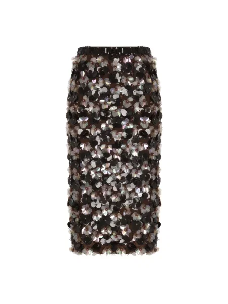 Wielobarwność spódnica Parosh brązowa