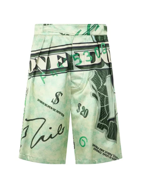 Pantaloni scurți Moschino cu imagine verde