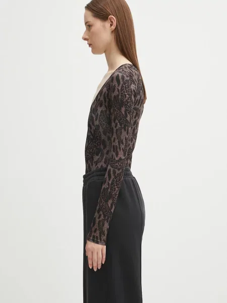 Боді Fiorucci Banimalier Print Scoop Neck коричневий