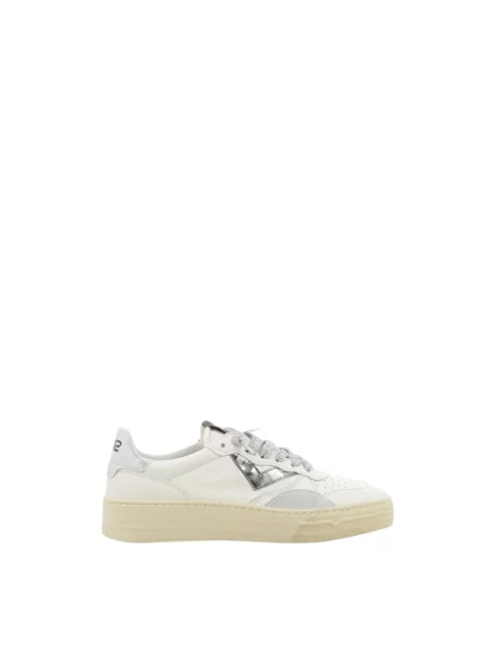 Sneakersy 4b12 skórzane białe
