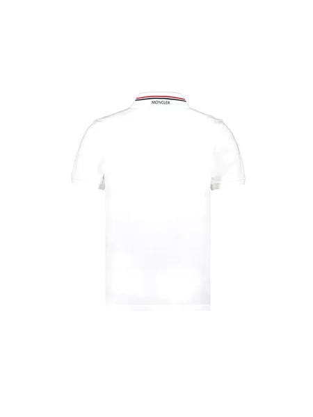 Koszulka polo Moncler biała