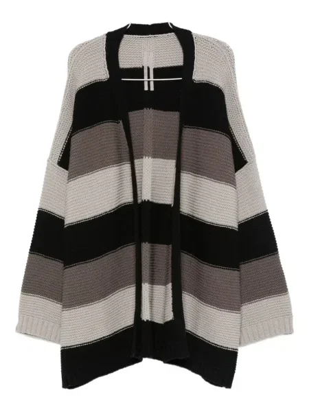 Cardigan Rick Owens de lână cu dungi negru