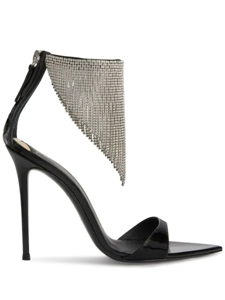Sandale Giuseppe Zanotti de cristal negru
