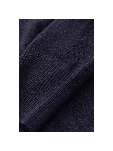 Bluza z kapturem Gant z kaszmiru z kapturem niebieska