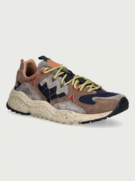 Pantofi Flower Mountain cu model floral de drumeție maro