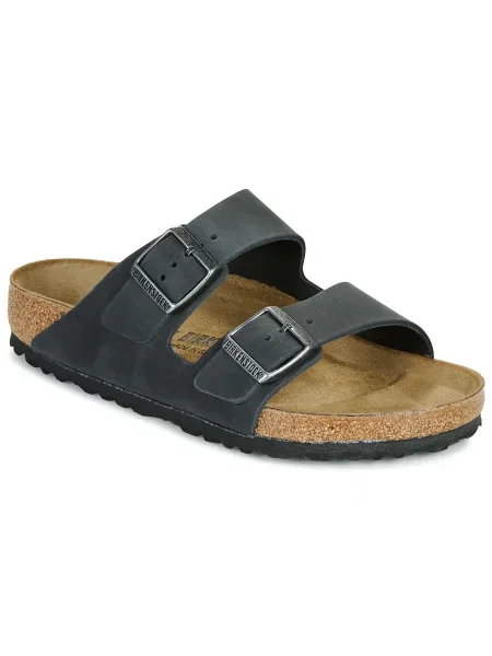 BIRKENSTOCK Arizona LEOI Regular čierne obuv hnedá