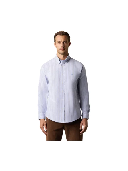 Koszula Brooks Brothers w paski z twillu z paskiem niebieska