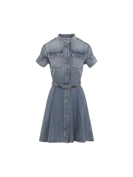 Sukienka jeansowa Alexander Mcqueen niebieska
