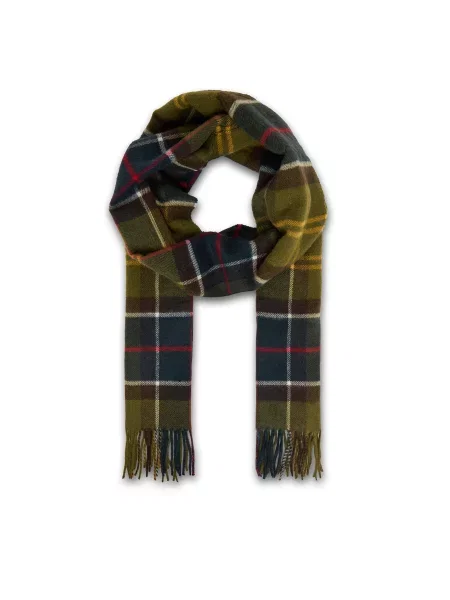 Barbour Κασκόλ Yaxley πράσινο