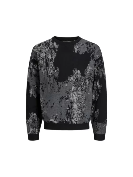 Sweter Jack & Jones z długim rękawem czarny