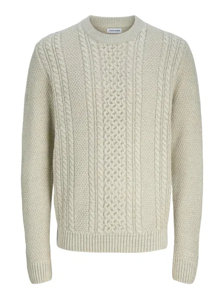 JACK & JONES Pulover PAUL volneno bela