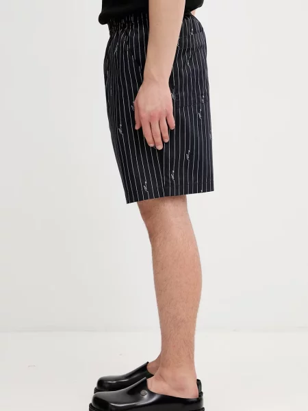 Lacoste pantaloni scurți din pentru bărbați negru