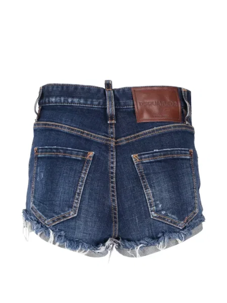 Pantaloni scurți Dsquared2 zdrențuiți albastru