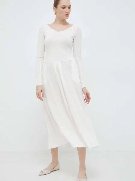Šaty Max Mara Leisure biela